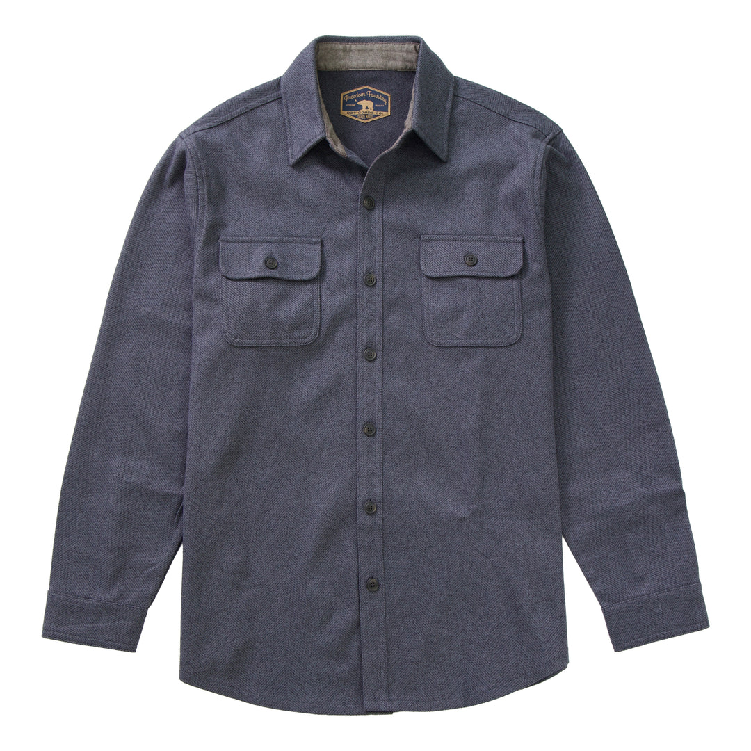 Capistrano Herringbone Knit Flannel Shirt