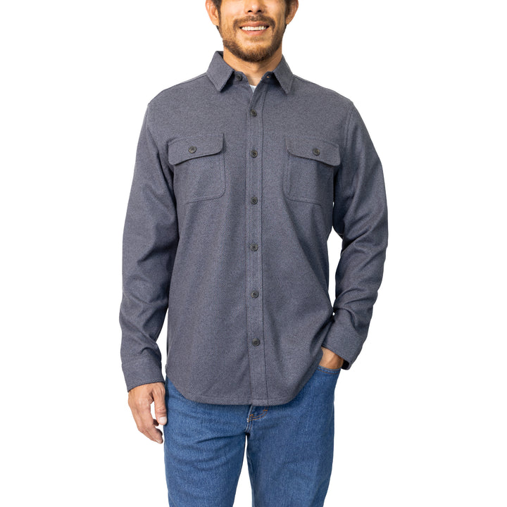 Capistrano Herringbone Knit Flannel Shirt