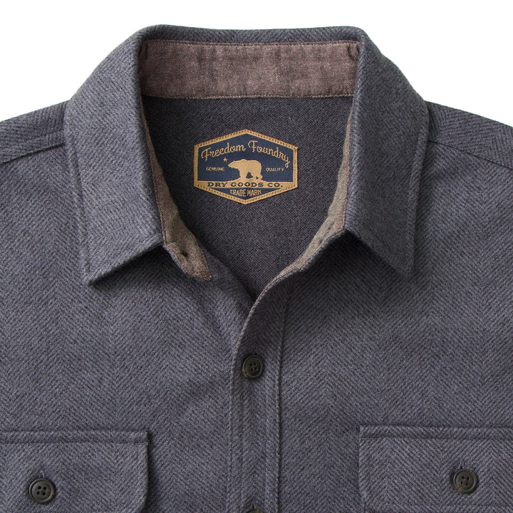 Capistrano Herringbone Knit Flannel Shirt