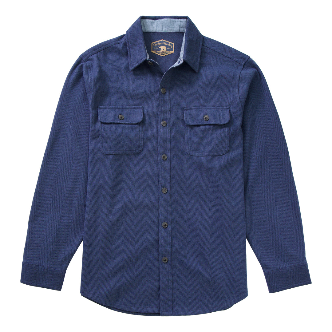 Capistrano Herringbone Knit Flannel Shirt