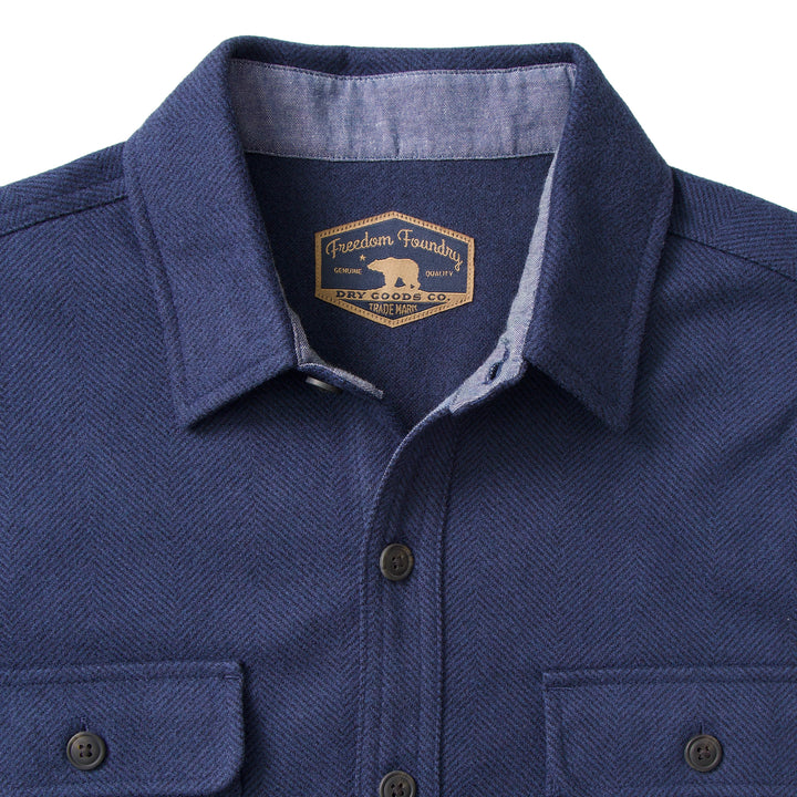 Capistrano Herringbone Knit Flannel Shirt