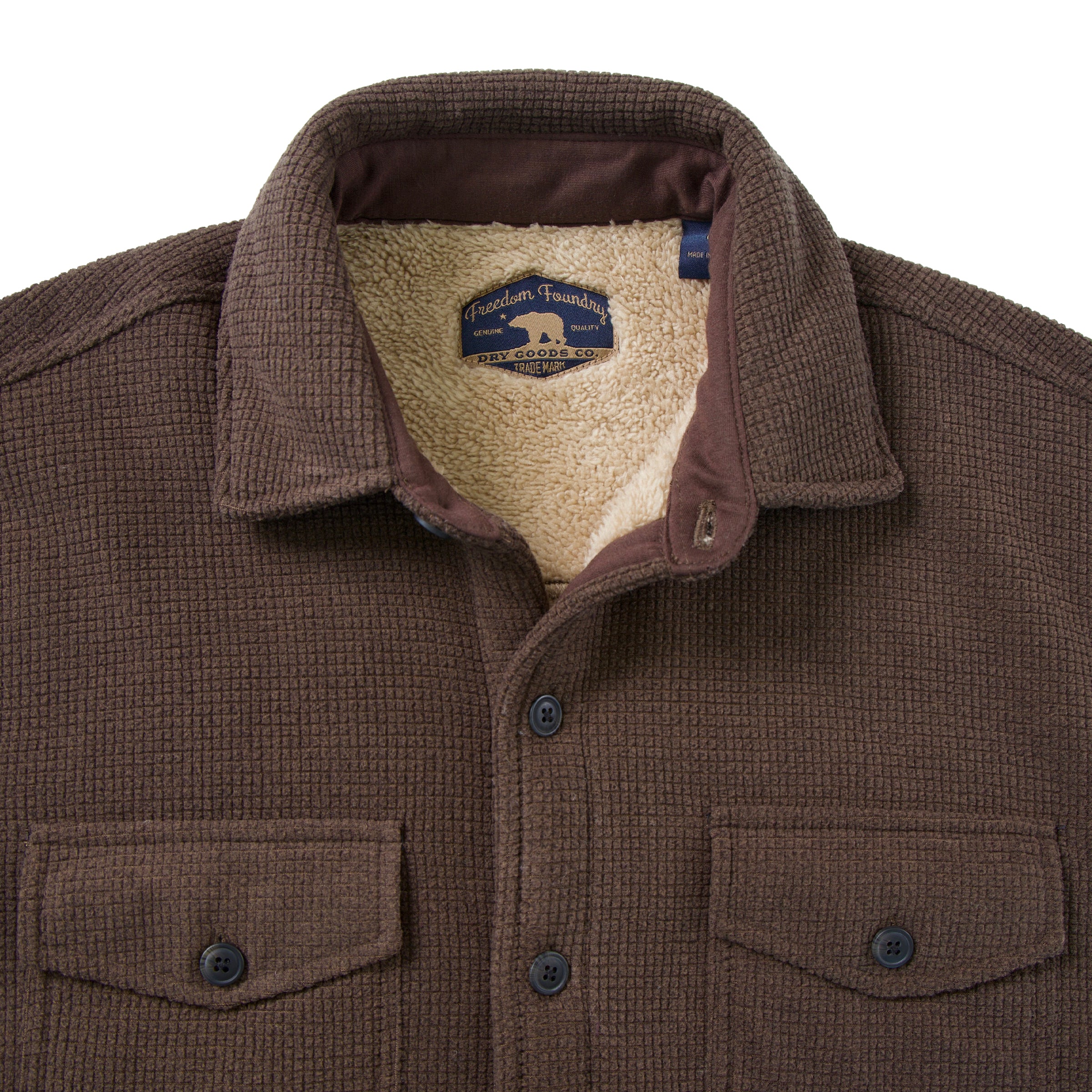 freedom foundry fleece lined shirt