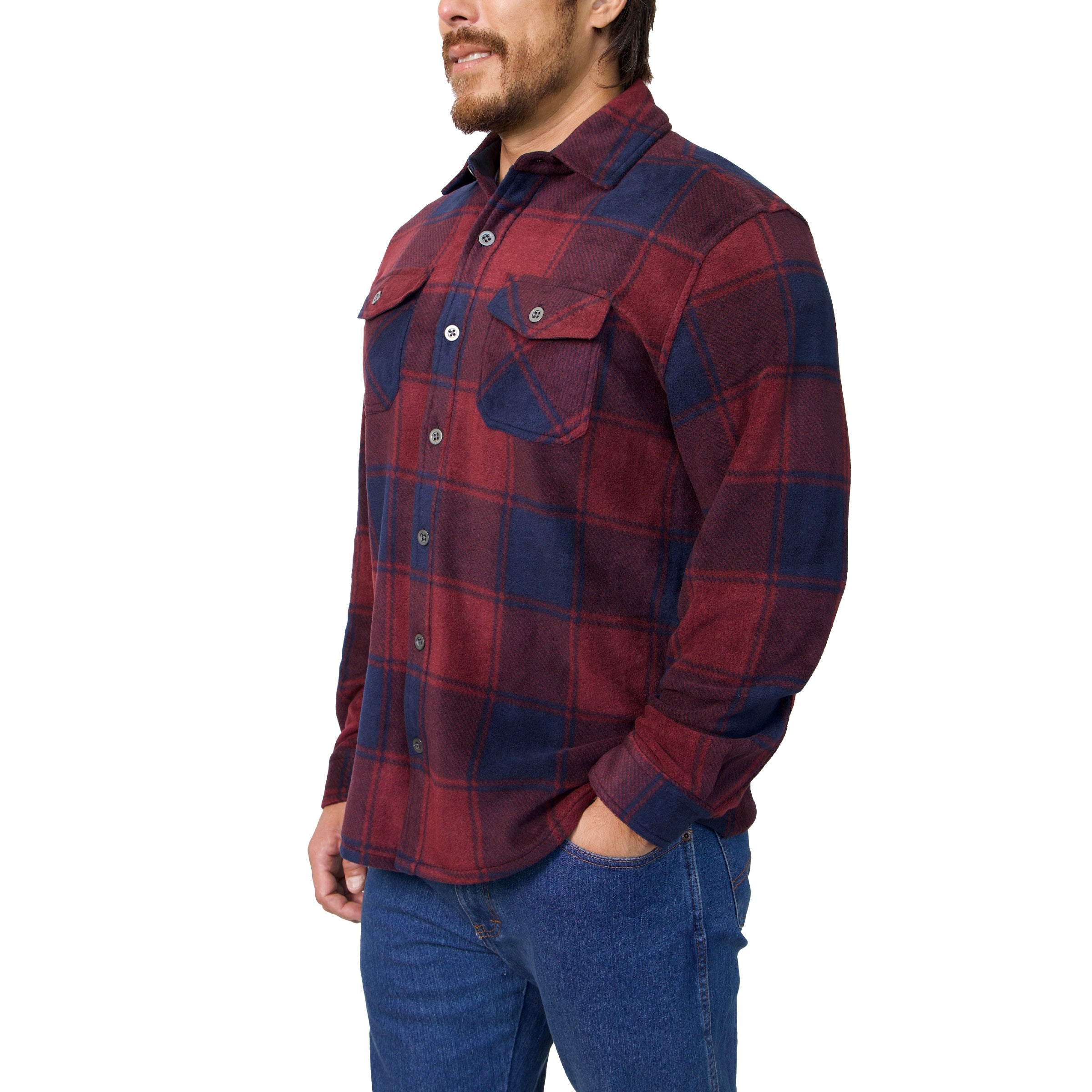 ☆FREEDOM☆ Freedom Flannel Shirt Red FD23WMSH3240RD Red Flannel Shirt Free Shipping - The Vintage Twin